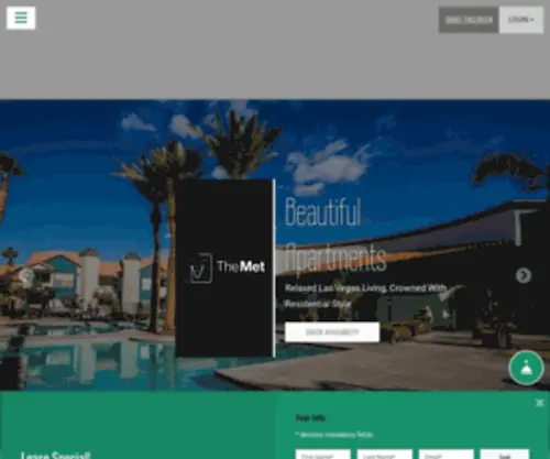 Themetlv.com(Apartments in Las Vegas For Rent) Screenshot