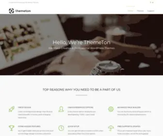 Themeton.com(ThemeTon is a company) Screenshot