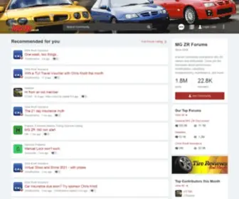 ThemGZR.co.uk(MG ZR forum) Screenshot