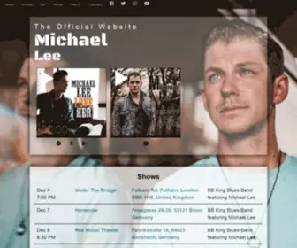 Themichaelleeband.com(Michael Lee Michael Lee) Screenshot