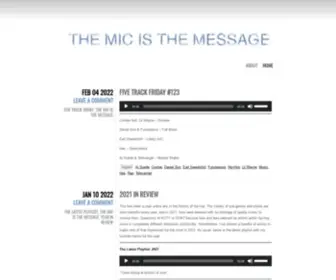 Themicisthemessage.com(The Mic is the Message) Screenshot