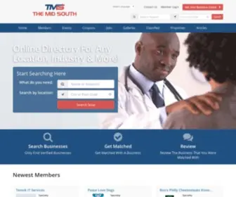 Themidsouth.com(Local Business Directory) Screenshot