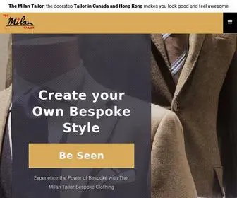 Themilantailor.com(Bespoke Tailor Hong Kong) Screenshot