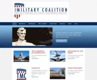 Themilitarycoalition.org(The Military Coalition) Screenshot