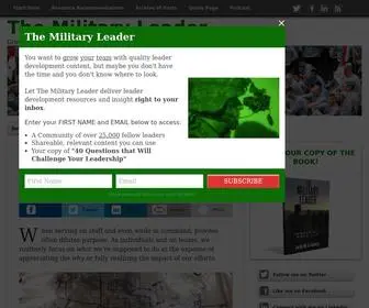 Themilitaryleader.com(The Military Leader) Screenshot