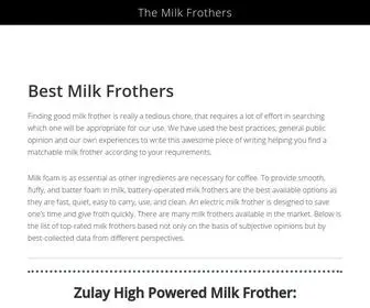 Themilkfrothers.com(Finding the best milk frother) Screenshot