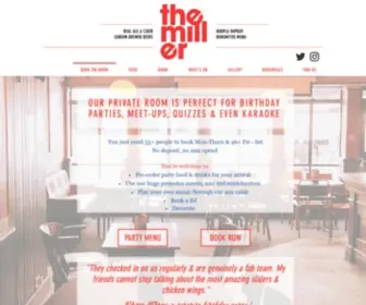 Themiller.co.uk(BOOK A TABLE) Screenshot