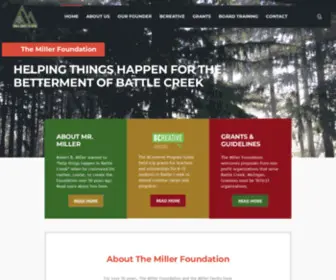 Themillerfoundation.com(The Miller Foundation of Battle Creek) Screenshot