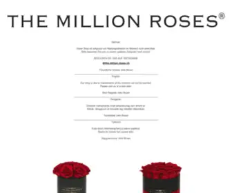 Themillionroses.ch(The Million Roses) Screenshot