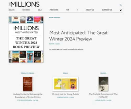 Themillions.com(The Millions) Screenshot