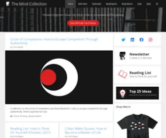 Themindcollection.com(The Mind Collection) Screenshot