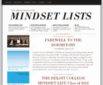 Themindsetlist.com(The Mindset Lists of American History) Screenshot