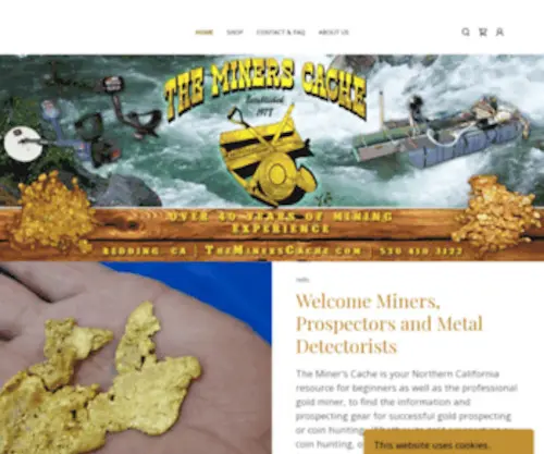 Theminerscache.com(The Miner's Cache) Screenshot