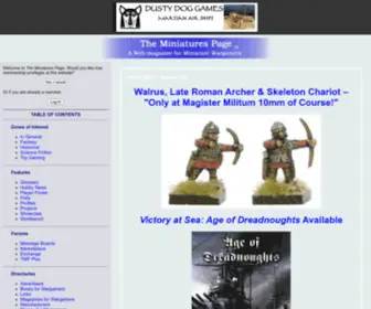 Theminiaturespage.com(The Miniatures Page) Screenshot