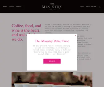 Theministrydc.com(The Ministry Coffee) Screenshot