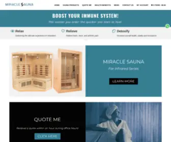 Themiraclesauna.com(Far Infrared Sauna Sales) Screenshot