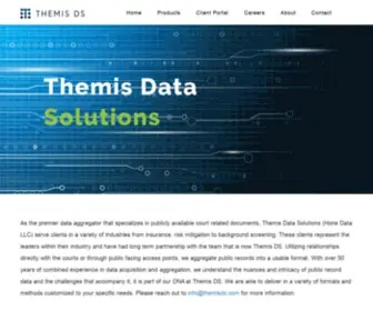 Themisds.com(Themis Data Solutions) Screenshot