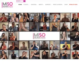 Themiso.org(The miso miami symphony orchestra) Screenshot