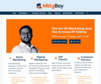 Themktgboy.com(The Art of Marketing and The Science of Selling) Screenshot