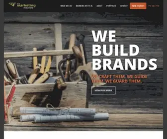 Themmachine.com(We build brands. We craft them. We guide them. We ignite them. Get in touch with us today) Screenshot