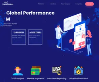 Themobiadz.com(Global Performance Marketing Company) Screenshot