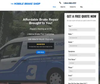 Themobilebrakeshop.com(The Mobile Brake Shop) Screenshot