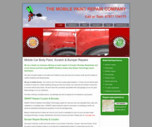 Themobilepaintrepaircompany.co.uk(Mobile Car Body Paint Scratch & Bumper Repairs Croydon Surrey) Screenshot
