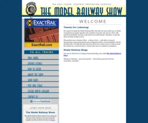 Themodelrailwayshow.com(Here's what's new... You can find more blog posts here... My Musings) Screenshot