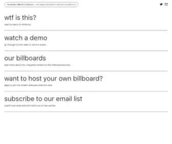 Themodernbillboard.com(The Modern Billboard Collective) Screenshot