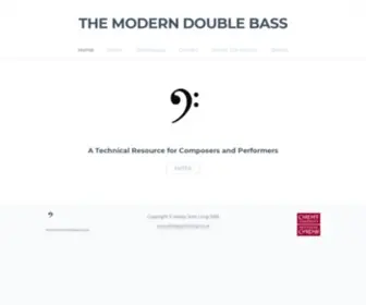 Themoderndoublebass.org.uk(The Modern double bass) Screenshot