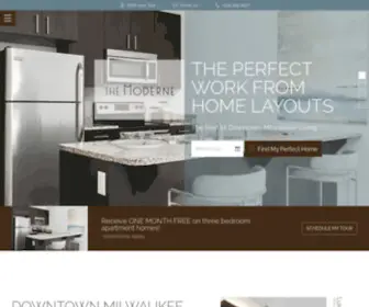 Themoderne.net(Downtown Milwaukee Apartments) Screenshot