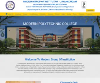 Themoderninstitutions.com(Modern Group) Screenshot