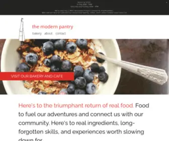 Themodernpantry.ca(The modern pantry) Screenshot