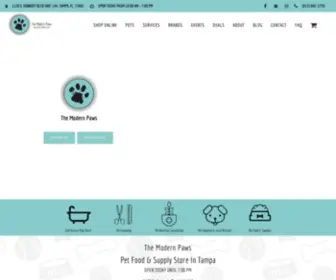 Themodernpaws.com(The Modern Paws Local Pet Food and Supply Store) Screenshot