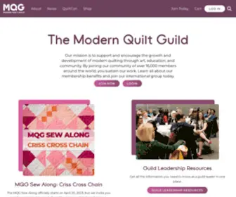 Themodernquiltguild.com(The online home of the Modern Quilt Guild. Our mission) Screenshot
