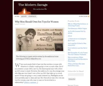 Themodernsavage.com(The Modern Savage) Screenshot