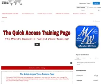 Themodernvocalistworld.com(About Voice Training) Screenshot