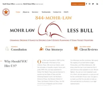 Themohrlawfirm.com(The Mohr Law Firm) Screenshot