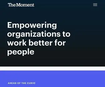 Themoment.is(Innovation design and consulting through a human) Screenshot