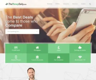 Themoneydaily.com(Save Money Everyday By Comparing The Best Personal Finance Deals) Screenshot