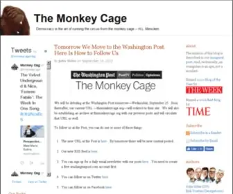 Themonkeycage.org("Democracy) Screenshot