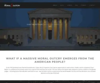 Themoraloutcry.com(The Moral Outcry) Screenshot