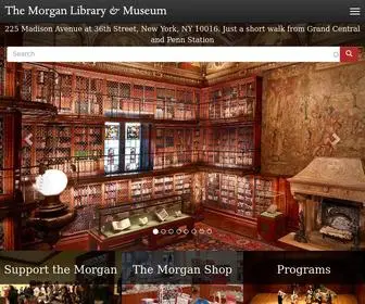 Themorgan.org(The Morgan Library & Museum) Screenshot