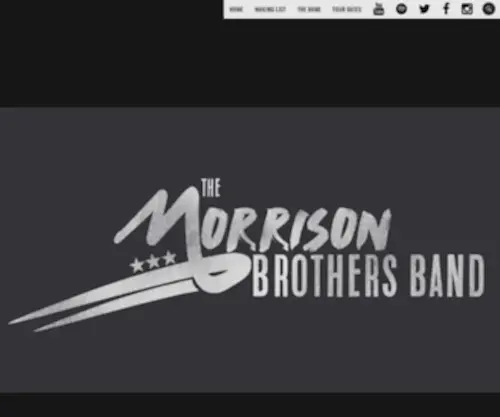 Themorrisonbrothersband.com(The Morrison Brothers) Screenshot