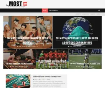 Themost10.com(The Most 10 Of Everything) Screenshot