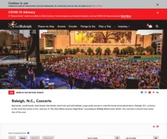 Themostnc.com(Raleigh, N.C., Live Music Events) Screenshot