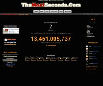 Themostseconds.com(The Most Seconds) Screenshot