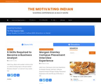 Themotivatingindian.in(The Motivating Indian) Screenshot