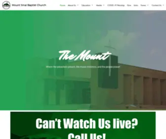 Themount.net(Mount Sinai Missionary Baptist Church) Screenshot