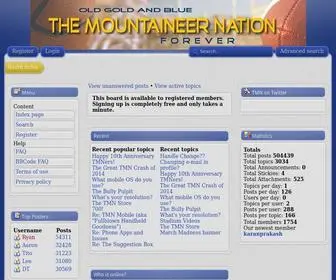 Themountaineernation.com(The Mountaineer Nation) Screenshot